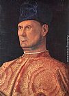 Gentile Bellini Paintings - Portrait of a Condottiere (Giovanni Emo) by Giovanni Bellini